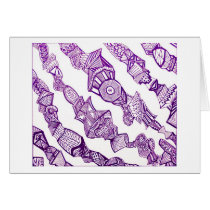 Purple Stripe Card cards