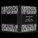 Purple Stripe Zebra Print Photo Album binders
