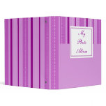 Purple Stripes Avery Binder