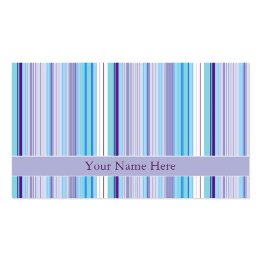 Purple Stripes Elegant Business Card Templates (front side)