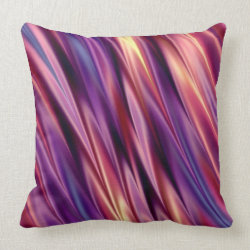 Purple stripes sunset colors throw pillows
