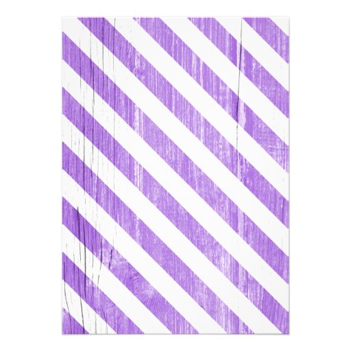 Purple Stripes Wedding Invitations