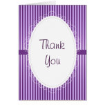 Purple Stripey Pattern Wedding Card