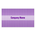 Purple Stripey Striped Pattern Business Card Template