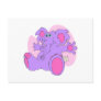 Purple Stuffed Elephant Postcard