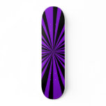Purple Sunburst Skate Deck