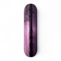 Purple Sunset at Reservoir Skateboard by Lizzydee Purple Sunset at Reservoir Skateboard