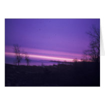 Purple Sunset Over Lake Michigan cards