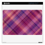 Purple sunset plaid decals for MacBook