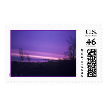 Purple Sunset Postage Stamps