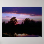 Purple Sunset Poster