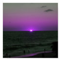 purple sunset posters