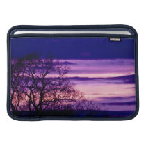 Purple Sunset Tree Silhouette Macbook Air sleeve ipad sleeves