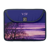 Purple Sunset Tree Silhouette Macbook Pro sleeve macbook sleeves
