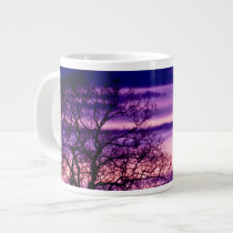 Purple Sunset Tree Silhouette mug mugs