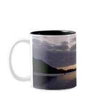 Purple Sunset Watercolor - Psalm 16:6 mugs