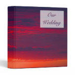 Purple Sunset Wedding binders