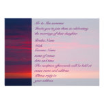 Purple Sunset Wedding invitations