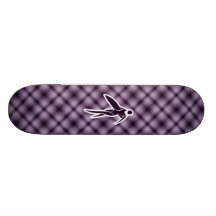 Purple Surfing Girl Skate Board Decks