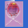 Purple Survivor Ribbon Surrounds Words to Live By Cards