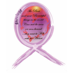 Purple Survivor Ribbon Surrounds Words to Live By shirt