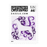 Purple Swirl American Pit Bull Terrier postage