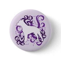 Purple Swirl American Staffordshire Terrier Pins