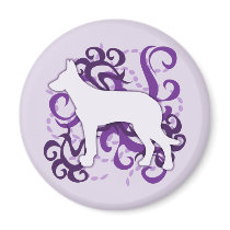 Purple Swirl Beauceron Magnet