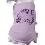 Purple Swirl Bolognese Dog T Shirt