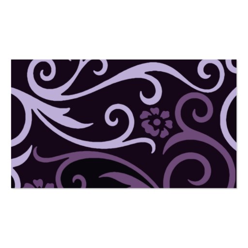 Purple Swirl Business Card (back side)