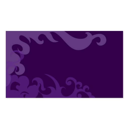 Purple Swirl Business Card