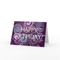 Purple Swirl cards