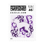 Purple Swirl Chinese Crested postage