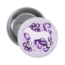 Purple Swirl Fila Brasileiro Buttons