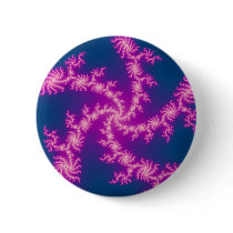 Purple Swirl - Fractal Art Pinback Button