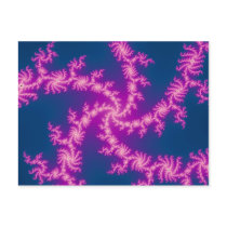 Purple Swirl - Fractal Art Postcard