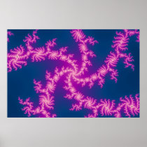 Purple Swirl - Fractal Art Posters