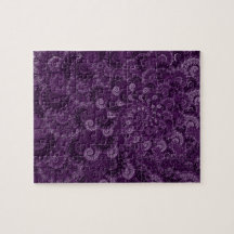 Purple Swirl Fractal Pattern Jigsaw Puzzle