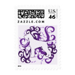Purple Swirl Giant Schnauzer postage