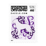 Purple Swirl Greater Swiss Mountain Dog postage