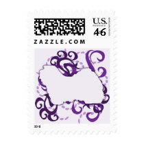 Purple Swirl Havanese Stamp