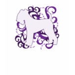 Purple Swirl Lakeland Terrier Tshirt