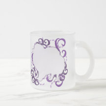 Purple Swirl Pomeranian Mug