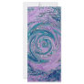 Purple swirl rack card design