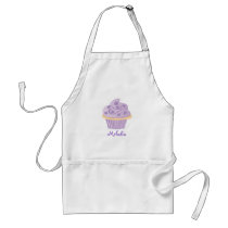 Purple Swirl Sprinkle Cupcake aprons