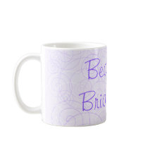 Purple Swirls Beautiful Bridesmaid Mug