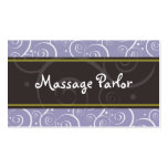 Purple Swirls Business Card Design