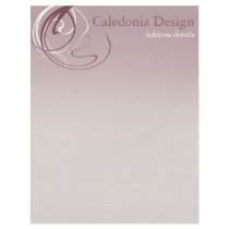 Purple Swirls Letter Head letterhead