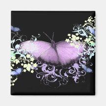 Purple Swirls Magnet