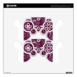 Purple Swirls PS3 Controller Skin